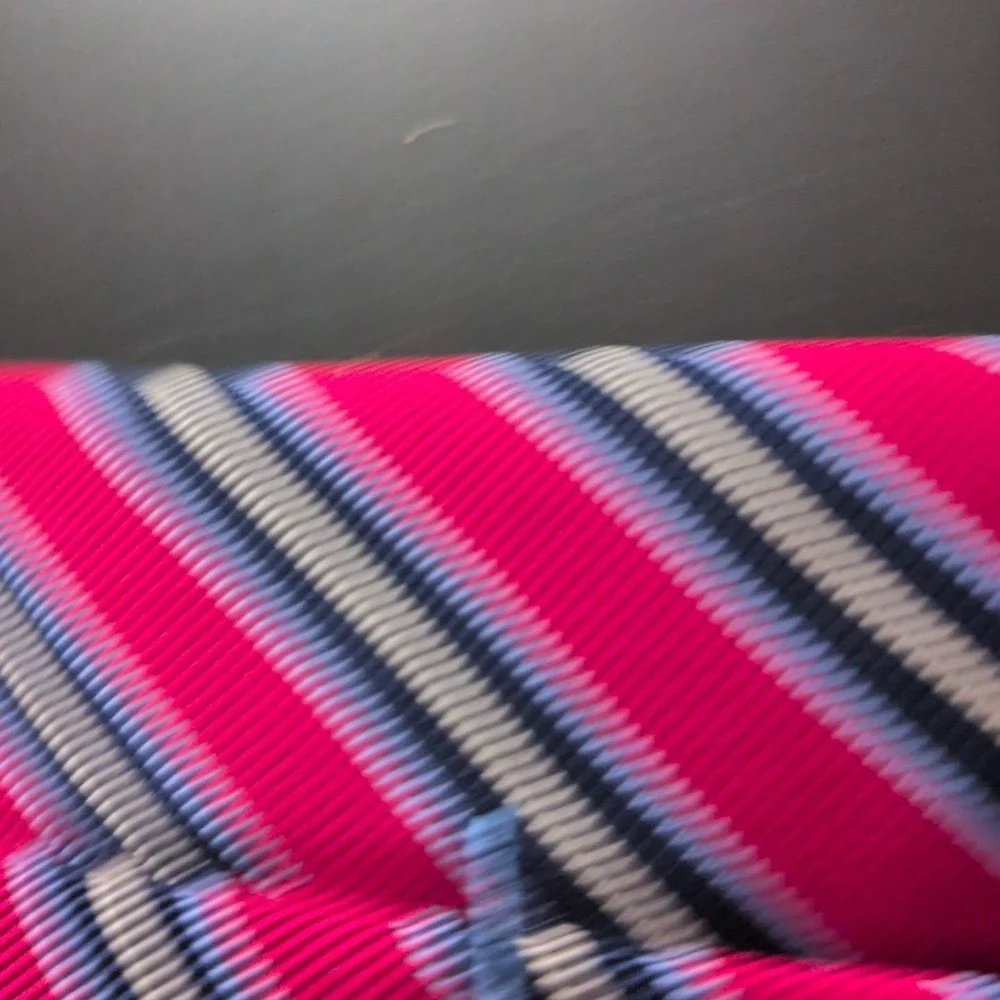 JZ RICHARDS Boulder Tie Men Silk Blend Red Stripe Handmade 62